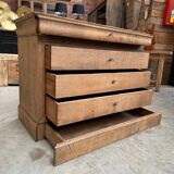 19th century chest of drawers in solid oak