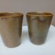 vintage stoneware glasses