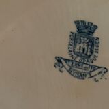 Plat ovale ancien en Faïence de Gien, Modèle Byzance