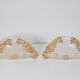 Vintage Bowl Wall Lamps in Goldleaf Murano Glass, Italy, 1970s, Set of 2
