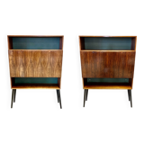 Pair of rosewood desks, Scandinavian design, 1950s