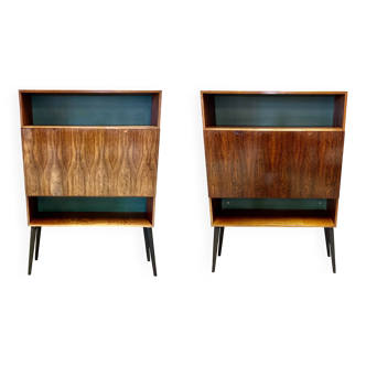 Pair of rosewood desks, Scandinavian design, 1950s