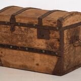 Grande malle ancienne en bois lavé (c.1900) #66