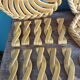 FPP Vallauris barbotine trivets, bottle coasters and knife holders