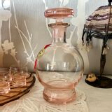 Liqueur service of the crystal factory hartzvillier france handmade 6 pieces