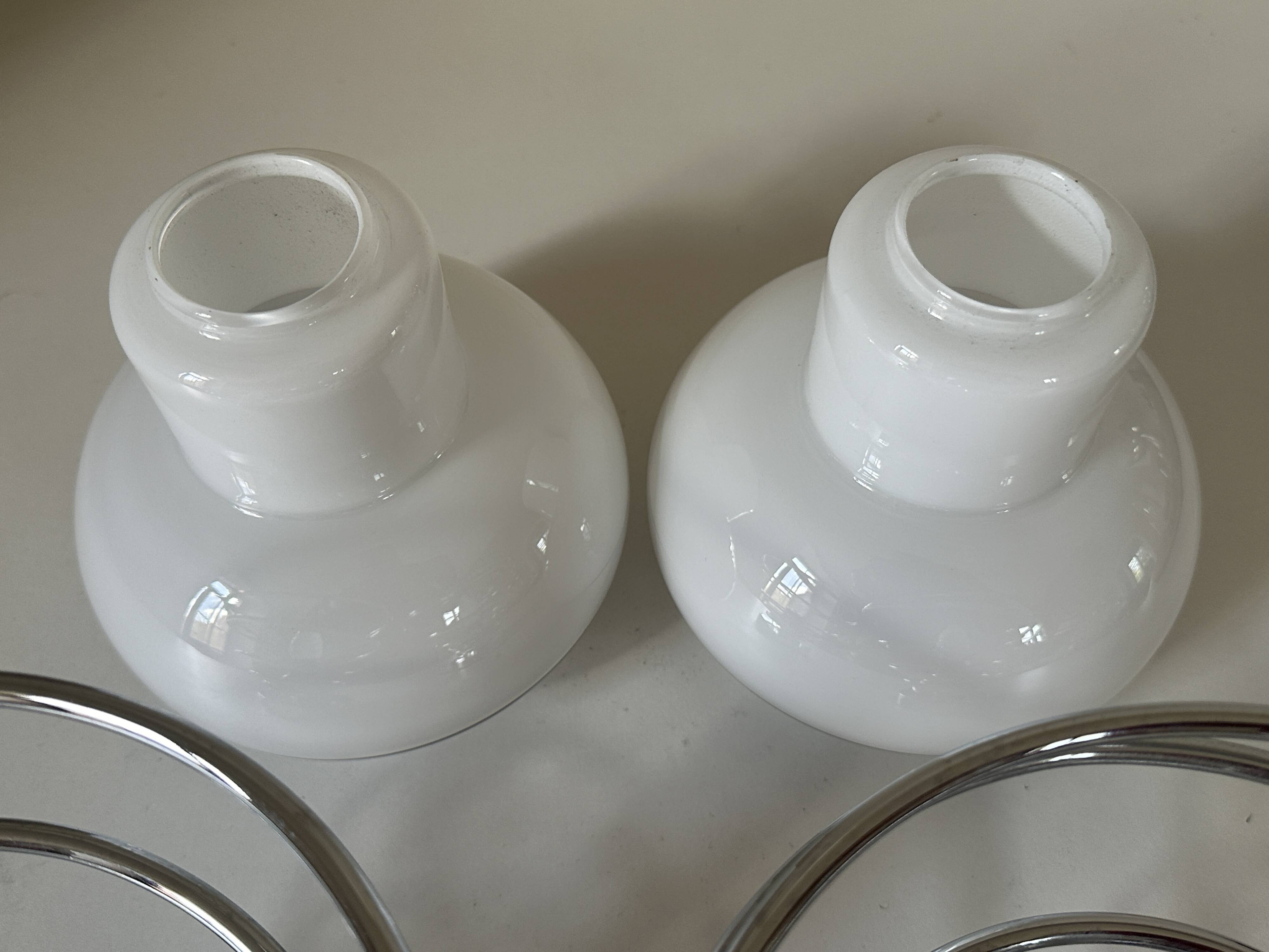 Pair of space age wall lights by Delmas from the 70s