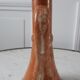 70s stoneware candle holder