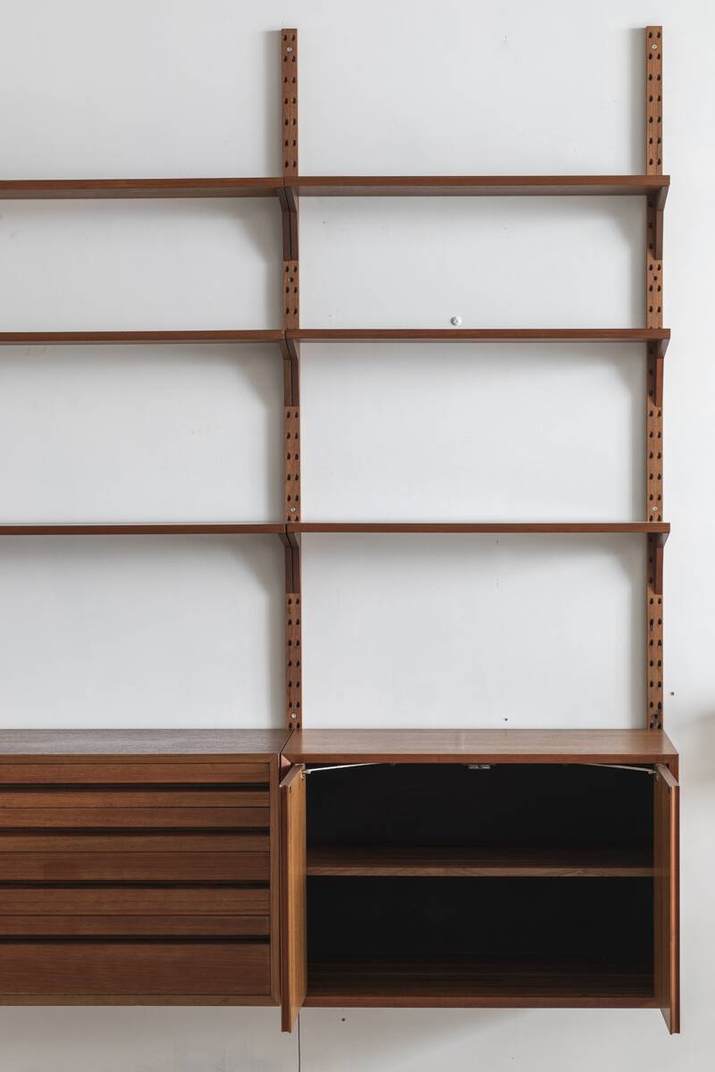 3-piece cado wall unit by poul cadovius for cado, denmark, 1960’s
