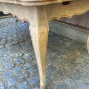 Louis XV dining table stripped in solid oak Versailles parquet 245cm