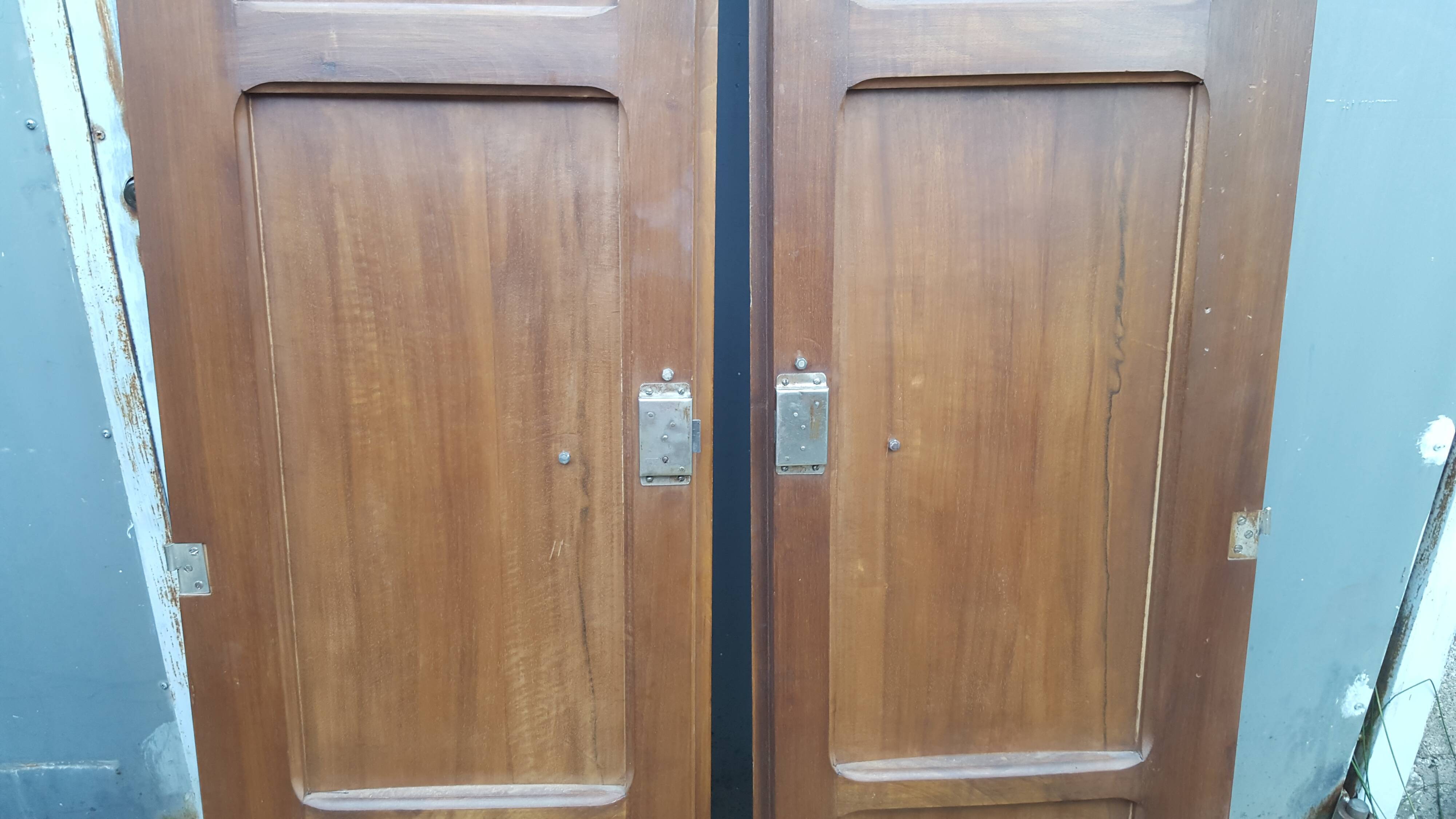 Pair of solid wood Art Deco doors