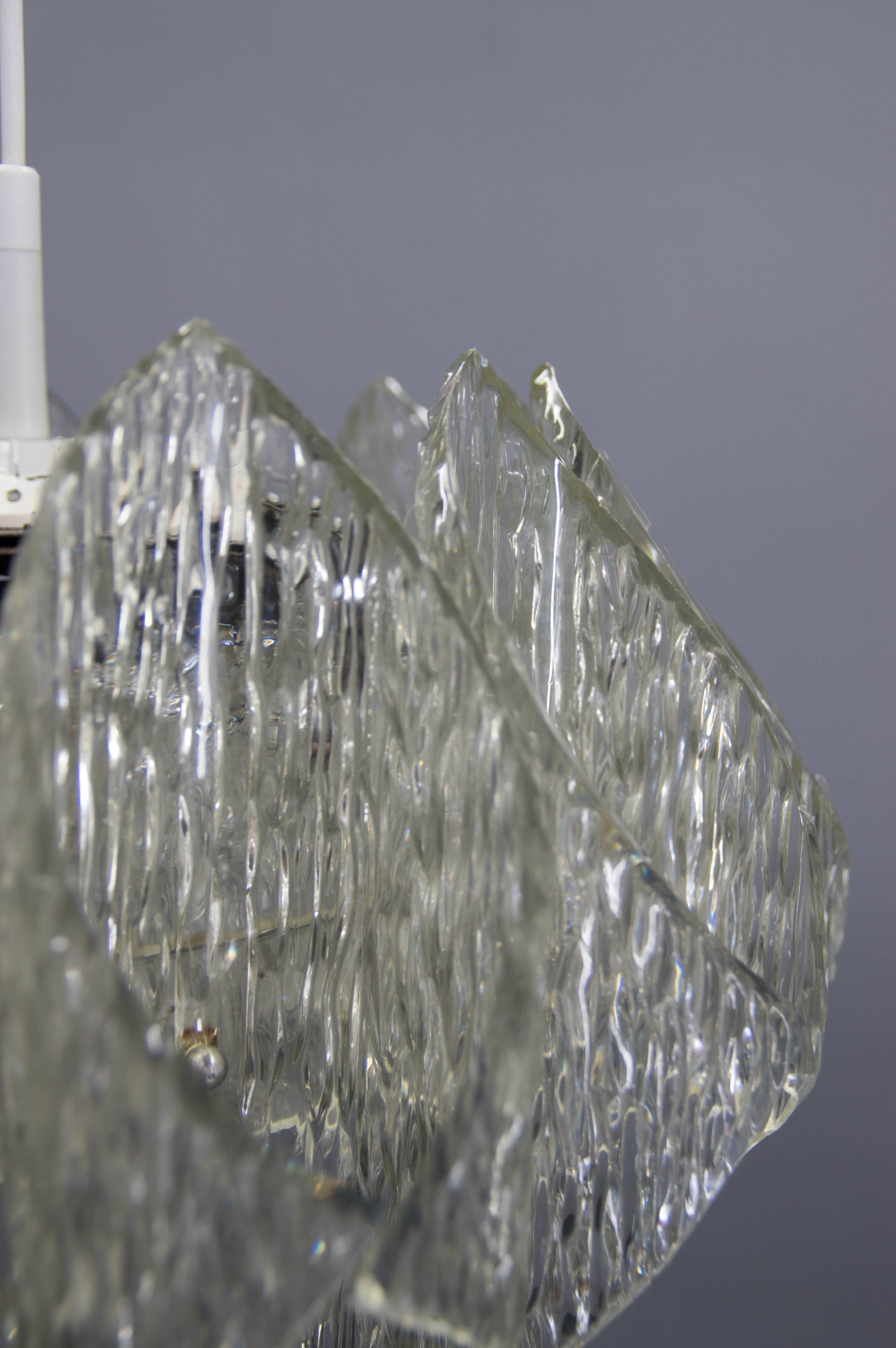 Mid-Century Resin and Glass Pendant, 1960s