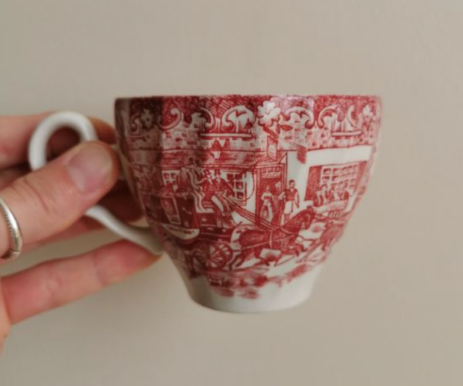 Vintage ironearth cups and cups Johnson Bros.