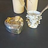 Silver metal jewelry box