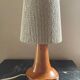 Vintage wood and cotton lamp