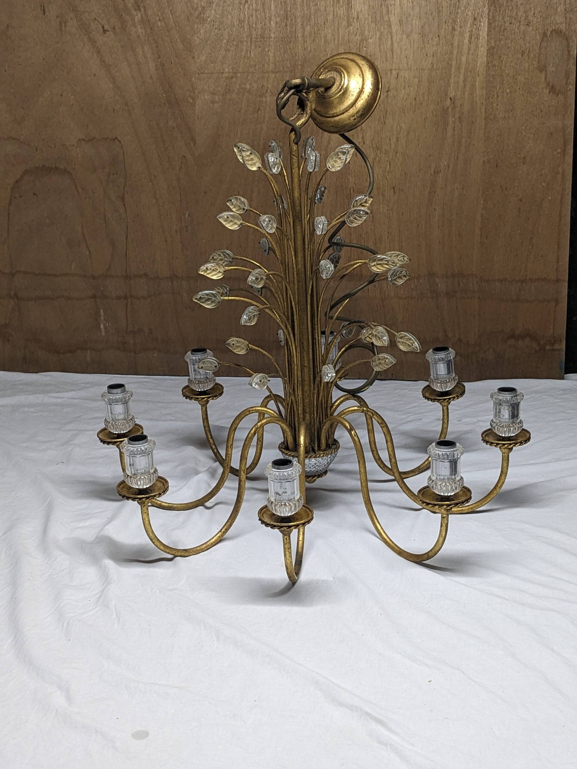 Vintage Italian Crystal Chandelier by Banci Firenze