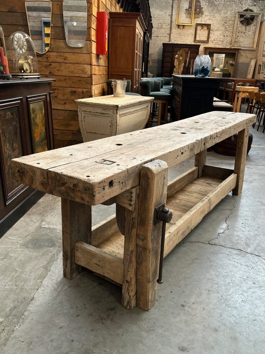 Very large workbench from the early 20th century.