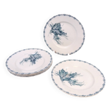 6 Sarreguemines Blackberry Deep Plates