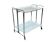 1960s 1970s Serving Cart Dinette Side Table Space Age Design Chrome White