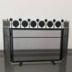 Fire screen - Bertil Vallien for Boda 1960 Lacquered metal black 86cm