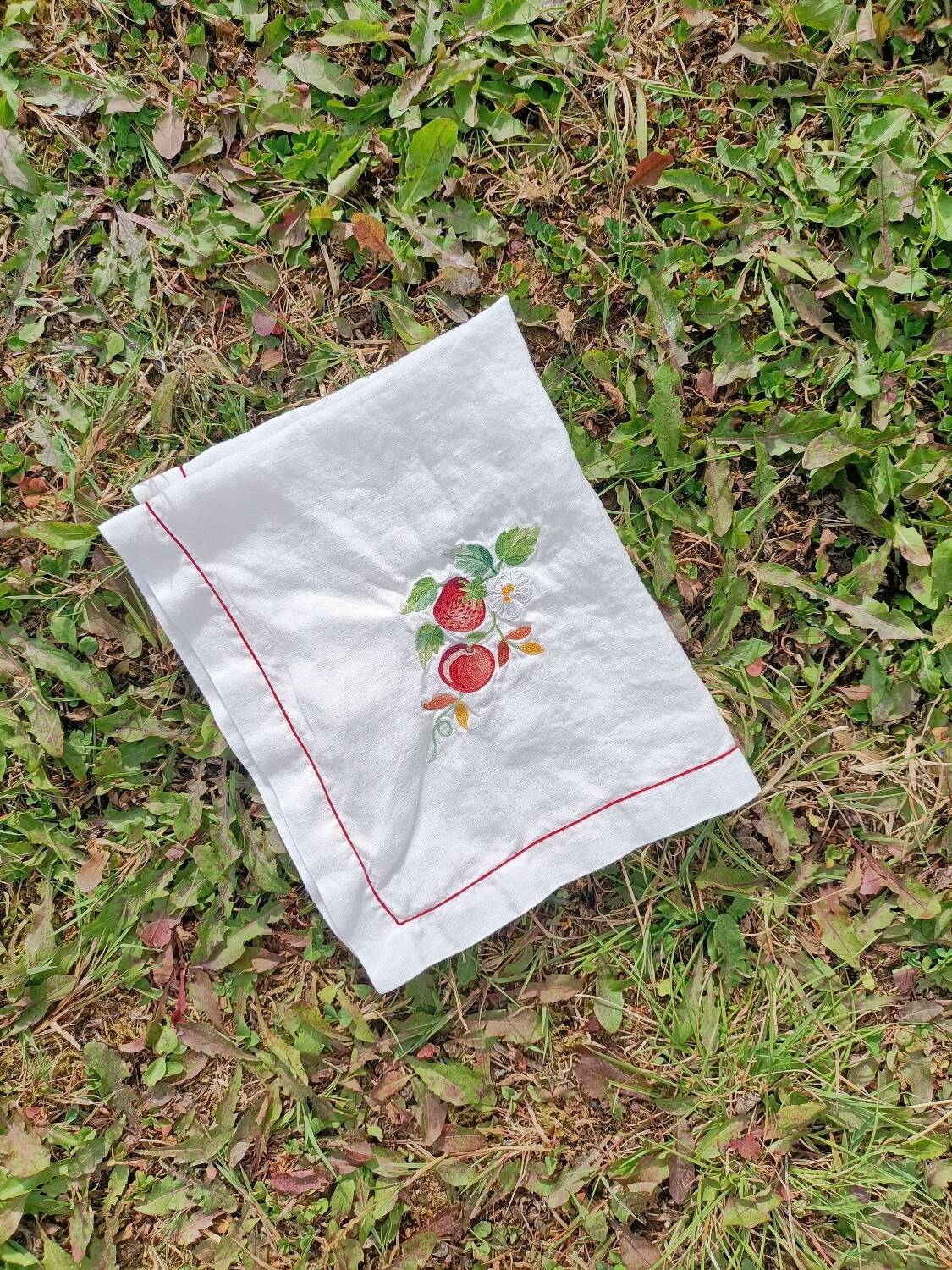 Retro Strawberry Napkin