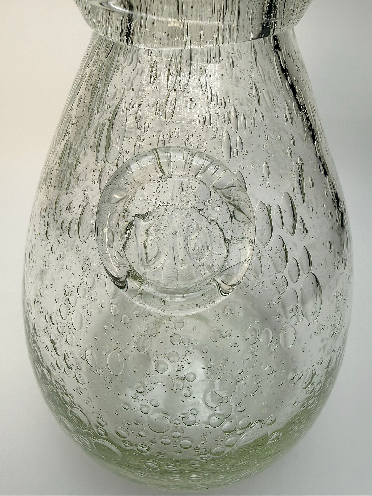 Carafe biot en verre bullé