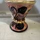 Small vintage conical vase Vallauris workshop JTF floral decoration