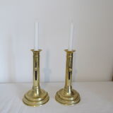 Pair of brass candlesticks