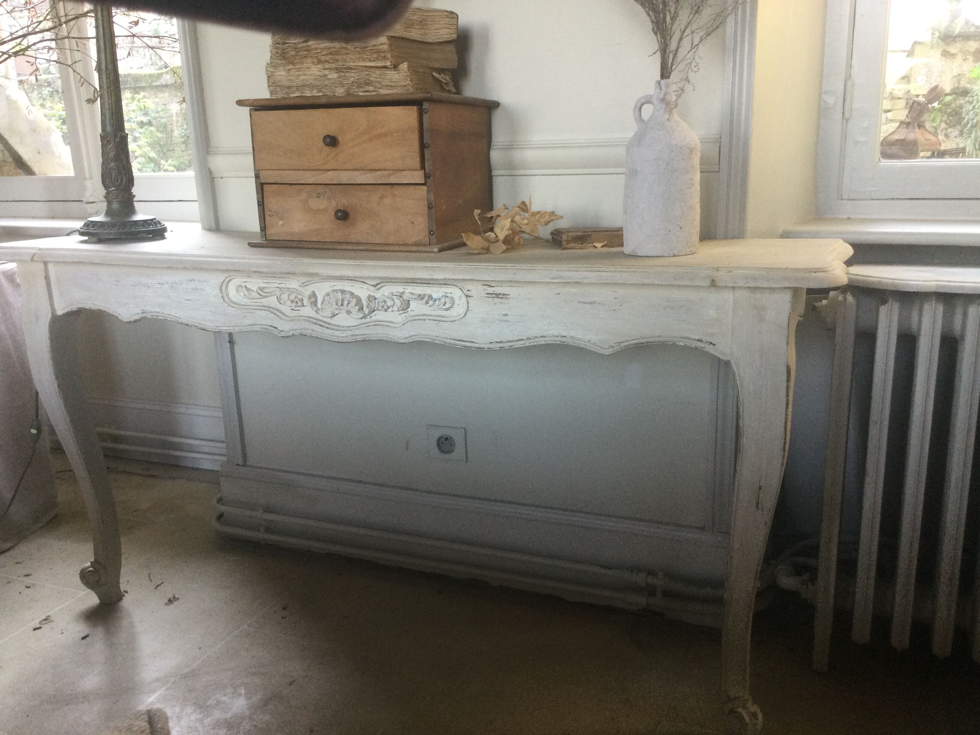 Old oak console