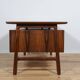 Mid-Century Model 75 Freestanding Teak Desk from Omann Jun, Denmark, 1950s