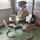 Boris Tabacoff table and 4 chairs from 1960.