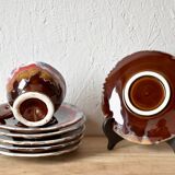 VALLAURIS - vintage coffee or tea service - signed - 15 pieces