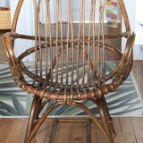 Fauteuil en rotin et bambou