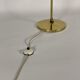 Iridescent glass brass globe lamppost