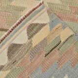 3x10 Pink & Cream Vintage Kilim Runner Rug, 81x306Cm