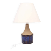 Lampe de table en céramique bleue Søholm par Maria Philippi, années 1960.
