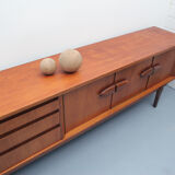 1960s british teak sideboard with bar cabinet