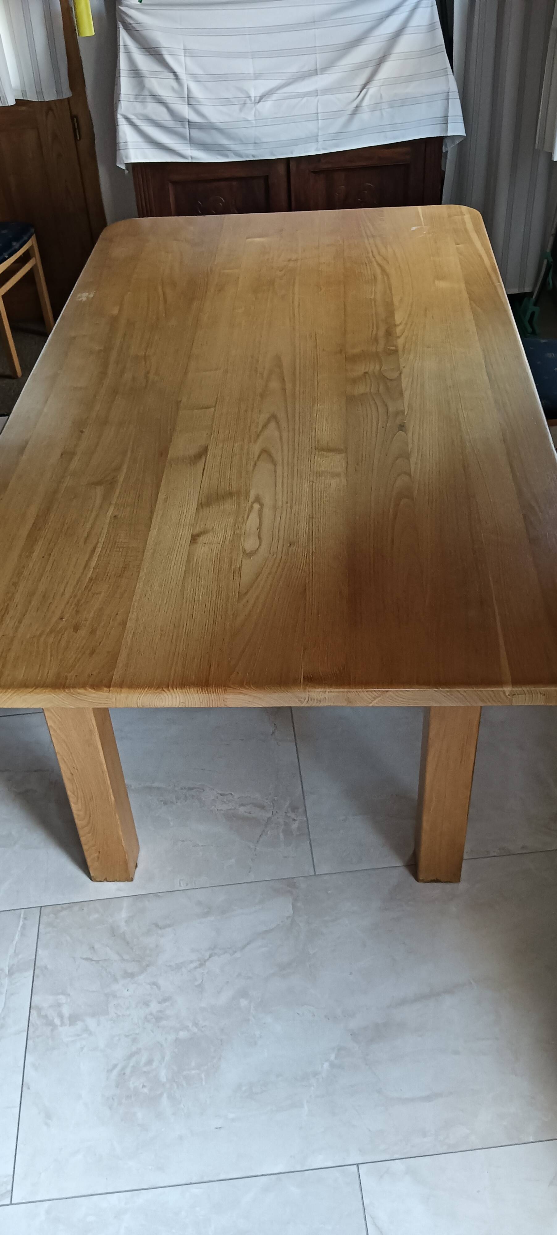 Table à manger exceptionnelle en chêne massif 220x120x78 cm
