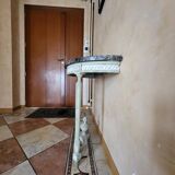 Louis XVI period console – Carved wood & Sainte-Anne marble – 18th century