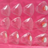 12 cups in the shape of scallop shell vintage pyrex glass