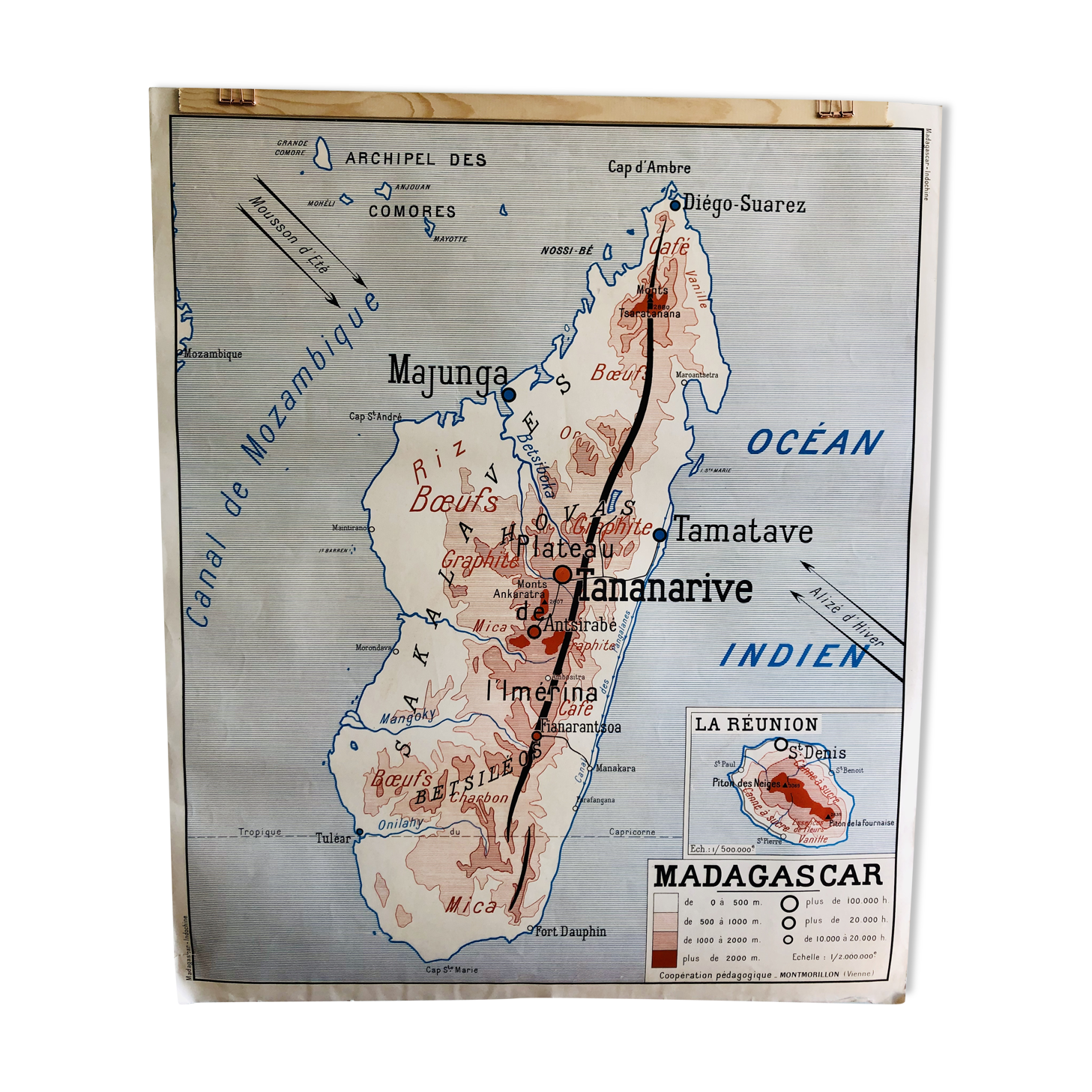 School poster Montmorillon Indochina/Madagascar
