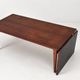 Table basse extensible en teck danois modèle PJ 56B par Grete Jalk, années 1960.