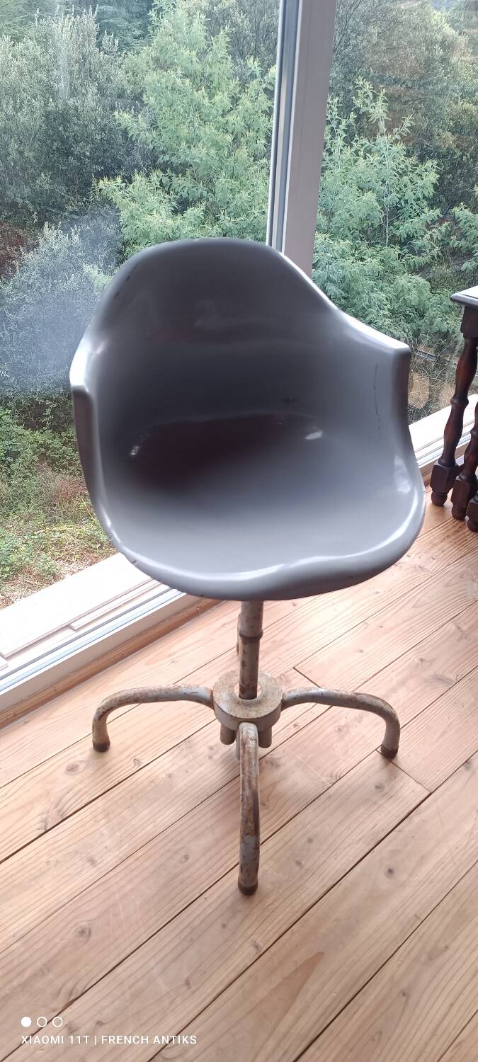 Rare industrial work chair from the 1960s