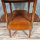 Table a thé louis xvi en acajou clair et filets vers 1900