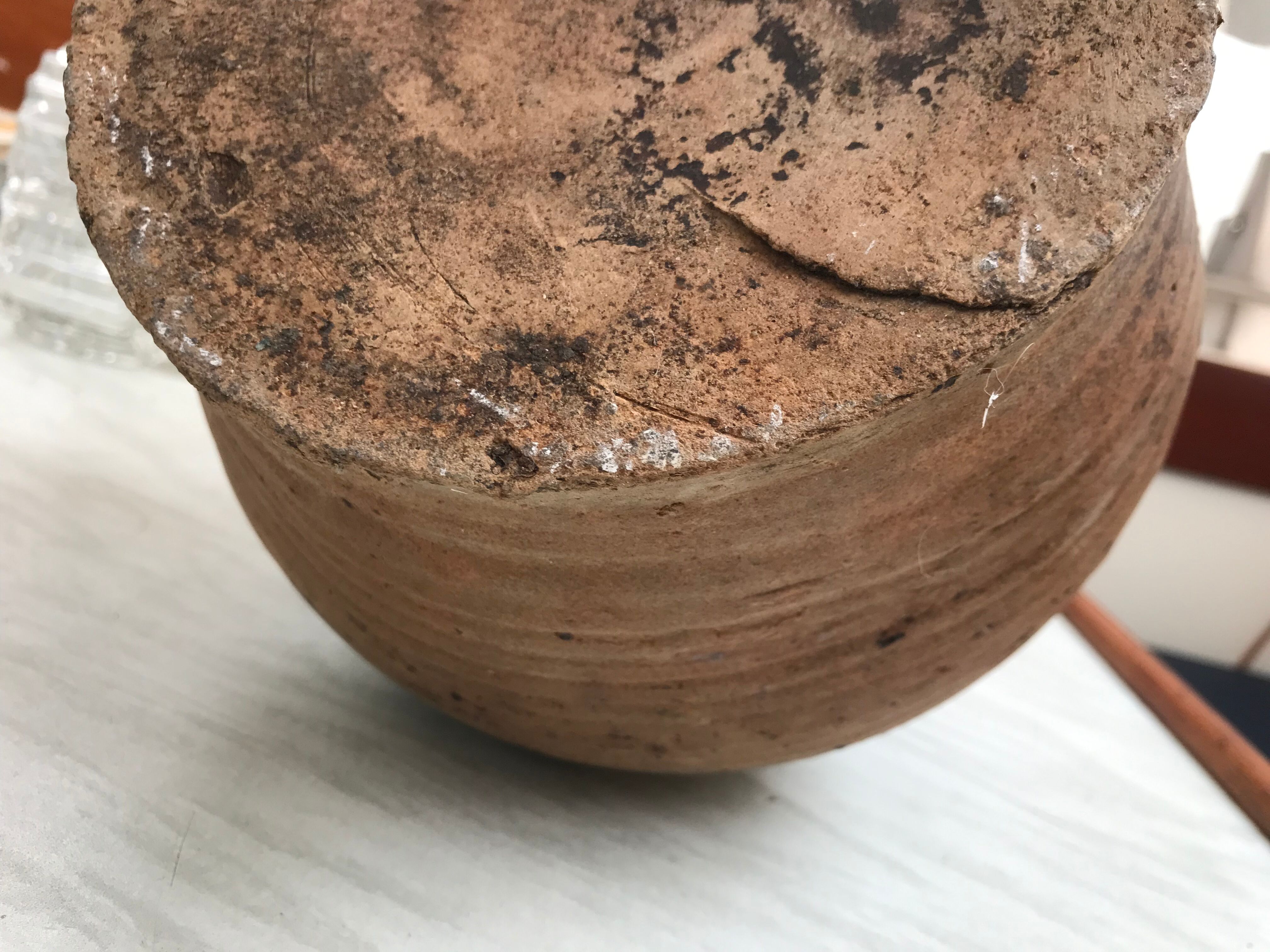 Nineteenth century sandstone pourer