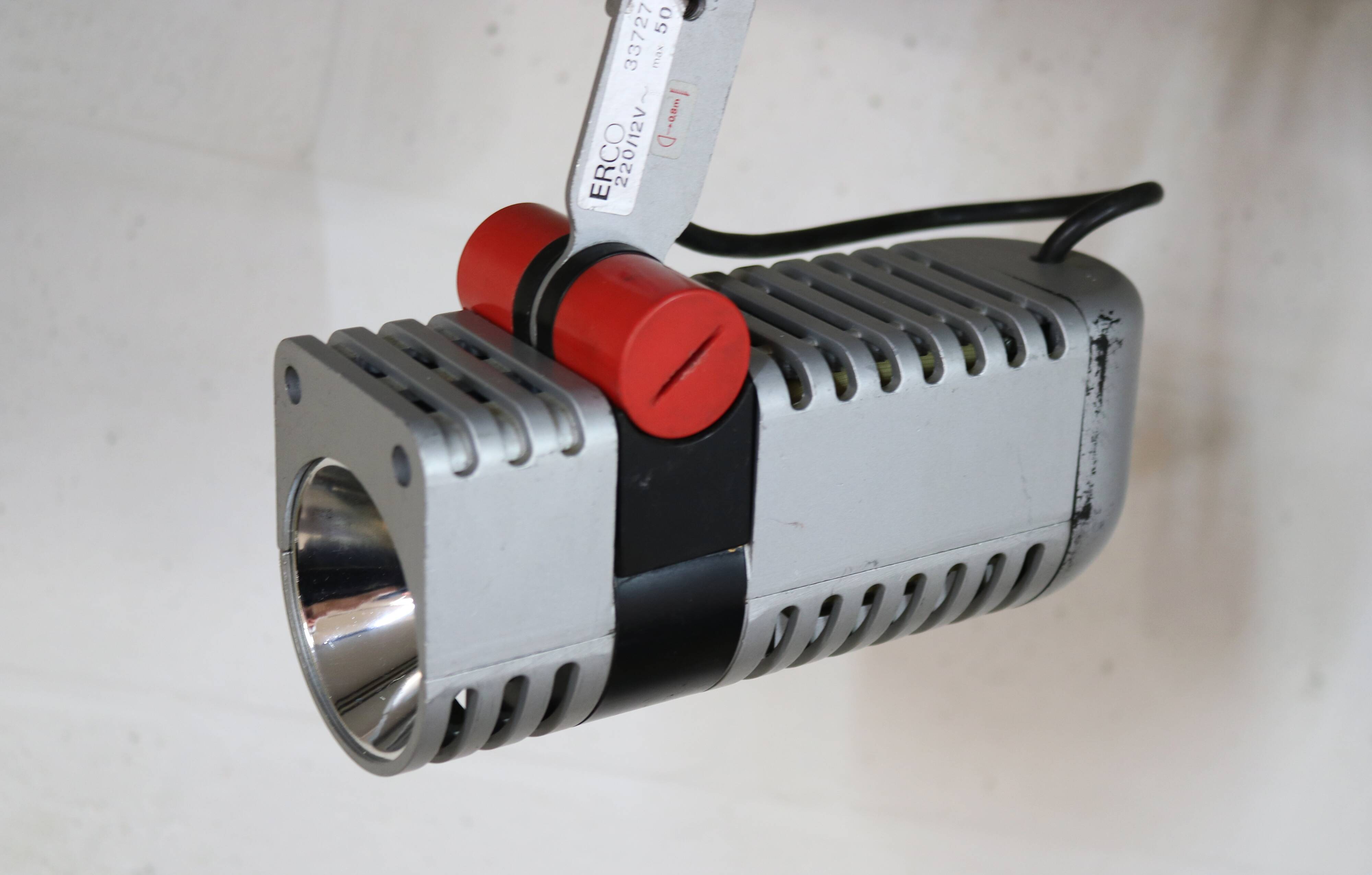 Set of 3 roger tallon vintage erco halogen spots - rare model 33727 - 1975