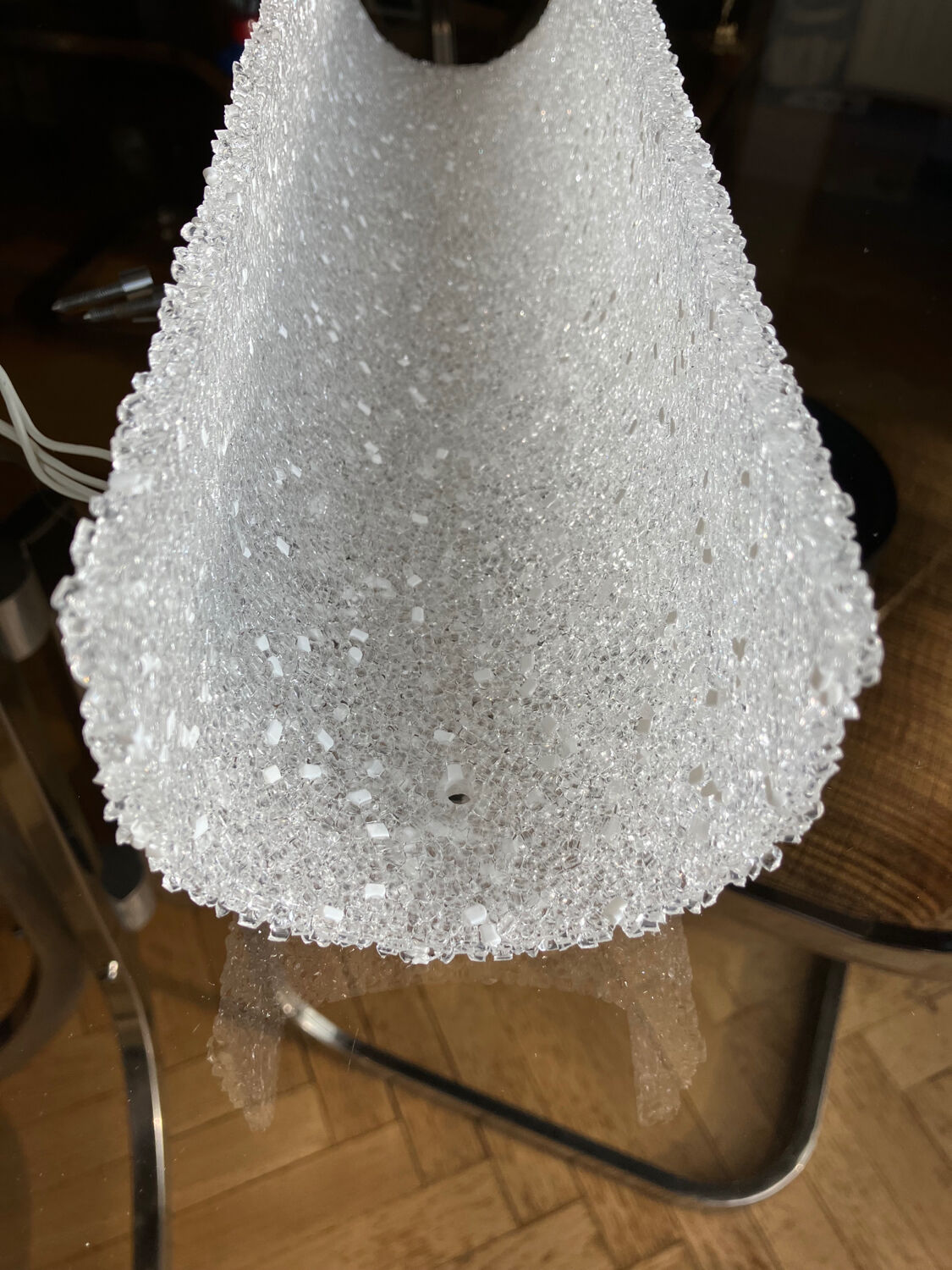 Vintage perspex wall lights