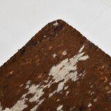 3x10 neutal brown felt vintage runner rug,85x307cm