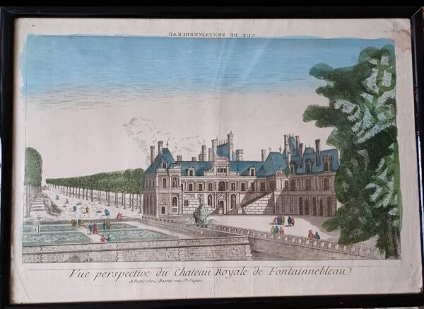 Vue d'optique Château de Fontainebleau