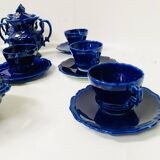 Art Deco tea and coffee service in polychrome earthenware, 20th century