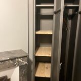 Industrial metal cloakroom with rounded corners